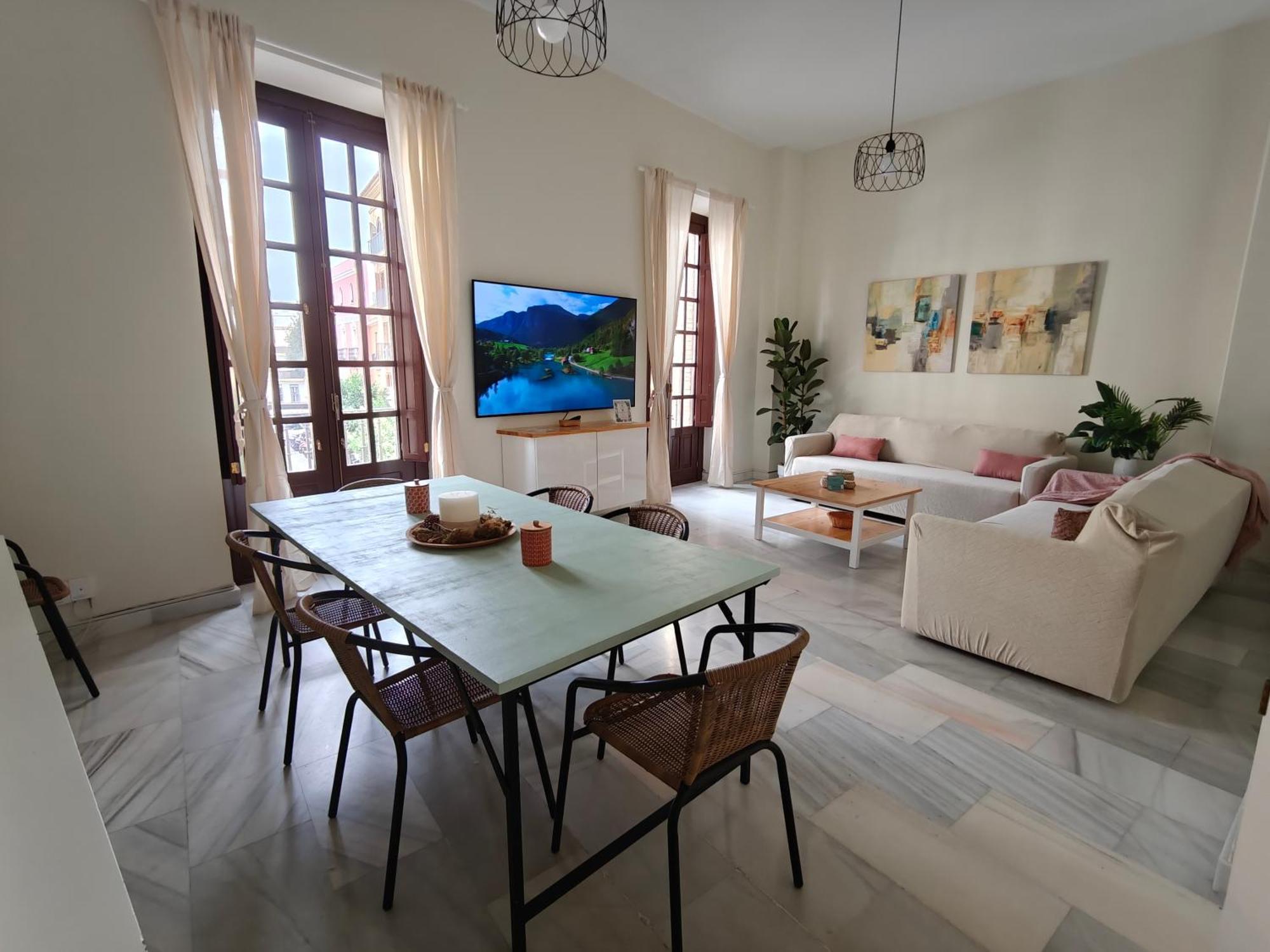 Charming Bright Apartment With Balconies On Cuesta Del Rosario Sevilla Dış mekan fotoğraf